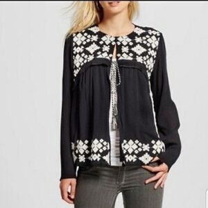 Mossimo Bohemian Embroidered Jacket